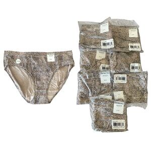 1X Alfani Core Panty Underwear Bundle Tan Cheetah Print New